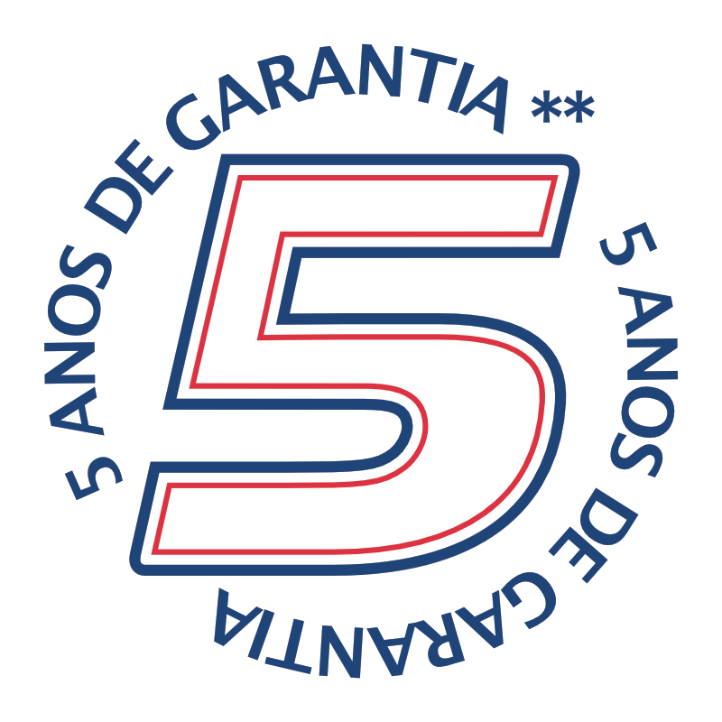 5 anos de garantia